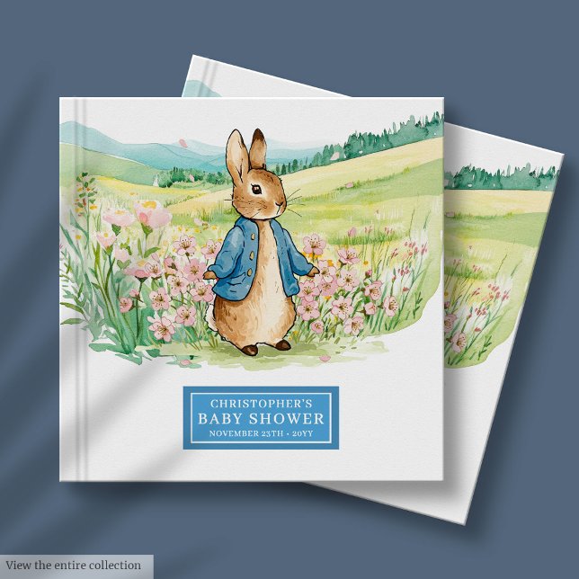 Peter Rabbit Baby Shower Guest Book for Baby Boy Gästebuch (Peter Rabbit Baby Shower Guest Book for Baby Boy)