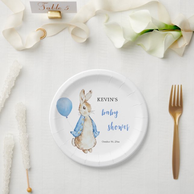 Peter Rabbit Baby Shower Pappteller (Hochzeit)