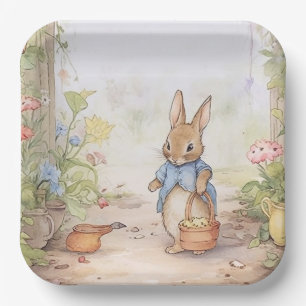 Peter Rabbit Baby Shower Pappteller
