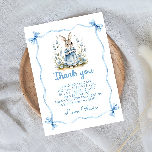 Peter Rabbit Baby Shower Thank You Card Dankeskarte (Von Creator hochgeladen)
