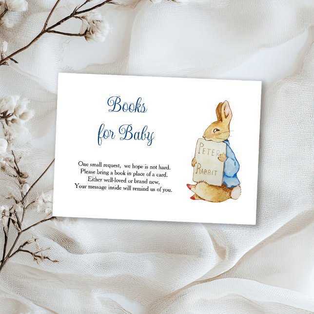 Peter Rabbit Babydusche Bücher für Baby RSVP Karte (Von Creator hochgeladen)