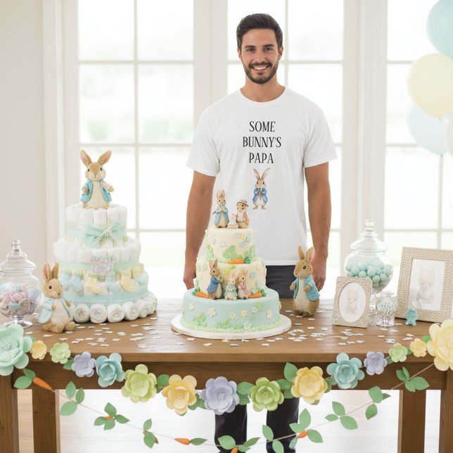 Peter Rabbit Babydusche Ein paar Bunny's Papa Vate T-Shirt (Von Creator hochgeladen)