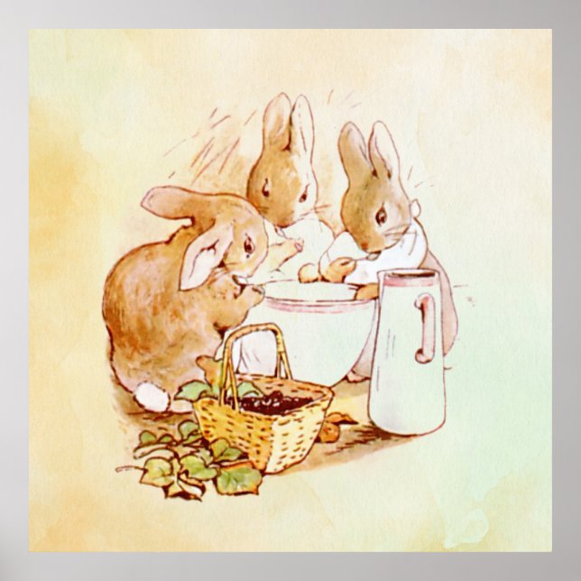 Peter Rabbit Beatrix Potter Poster (Vorne)