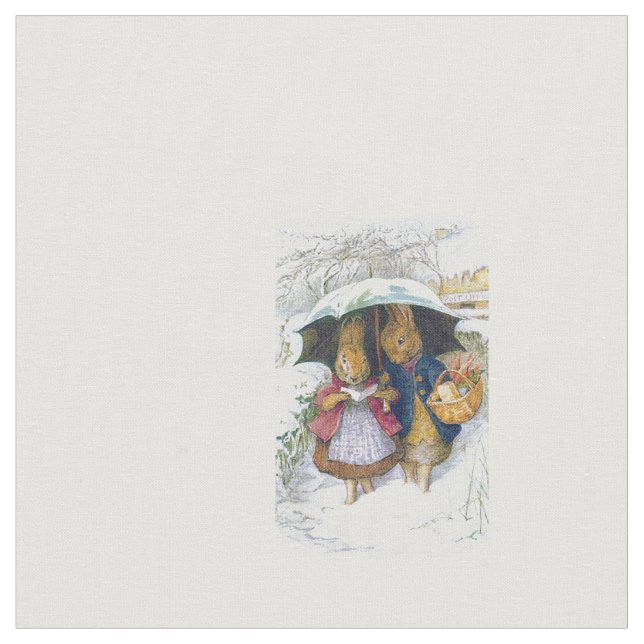 Peter Rabbit Beatrix Potter Stoff (Nahaufnahme)