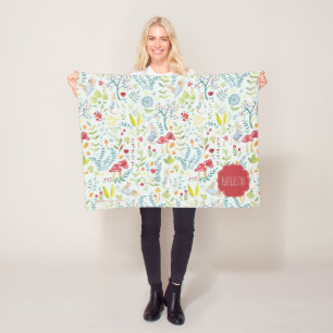 Peter Rabbit   Bezaubertes Wasserfarbmuster Fleecedecke