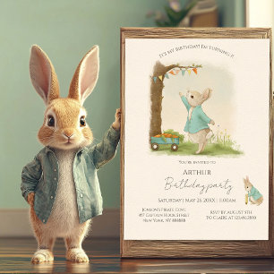Peter Rabbit Birthday & Game Einladung