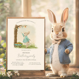 Peter Rabbit Birthday & Game Einladung