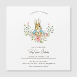 Peter Rabbit Birthday Magnetic Einladung
