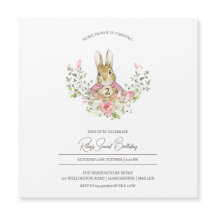 Peter Rabbit Birthday Magnetic Einladung