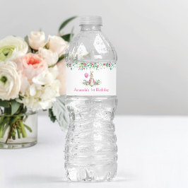 Peter Rabbit Birthday Wasserflaschenetikett