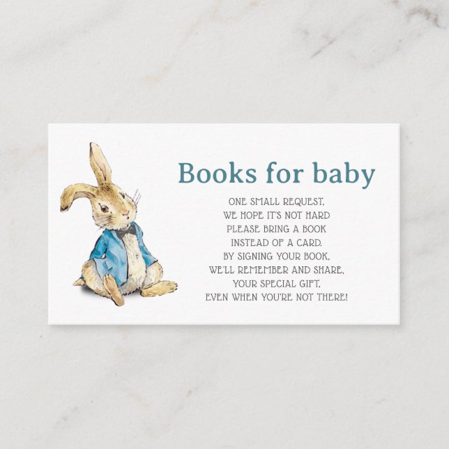 Peter Rabbit Blue Book Request Insert (Vorderseite)
