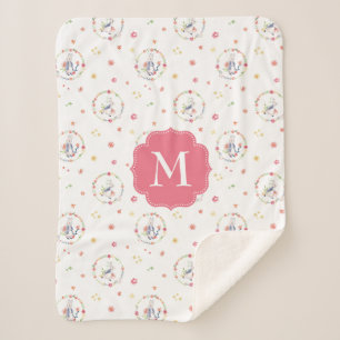 Peter Rabbit   Blumenmuster Sherpadecke