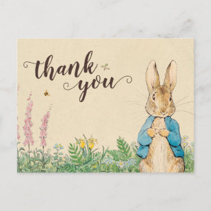 Peter Rabbit   Boy Baby Dusche Vielen Dank Postkarte