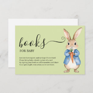 Peter Rabbit Boy Babydusche Bücher für Baby Begleitkarte