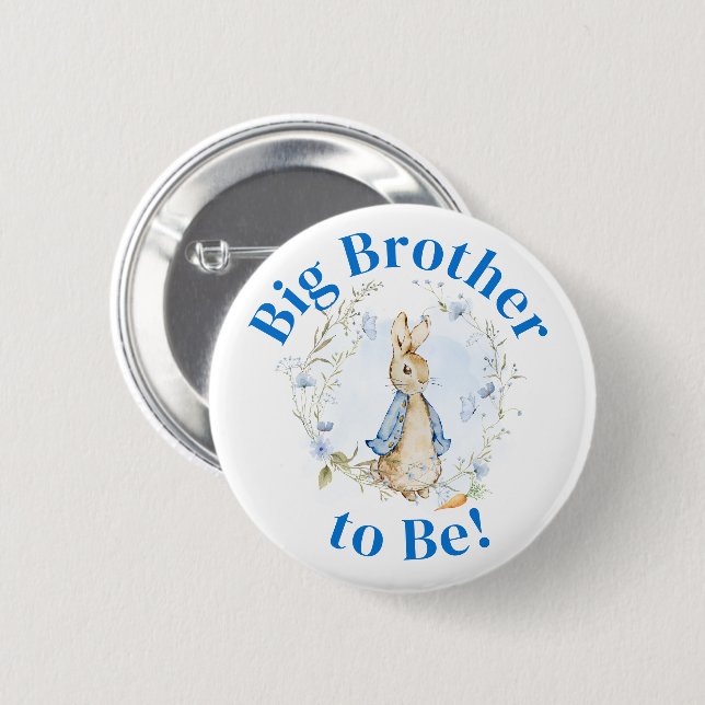 Peter Rabbit Boy "Big Brother-to-Be"-Taste Button (Vorne & Hinten)