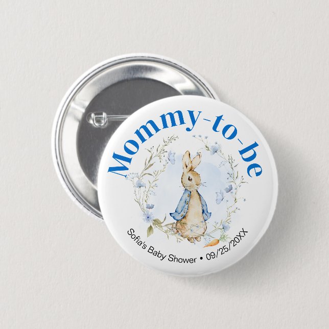 Peter Rabbit Boy Schaltfläche "Mommy to Be" Button (Vorne & Hinten)