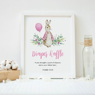 Peter Rabbit Diaper Tombola Poster