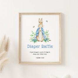 Peter Rabbit Diaper Tombola Poster