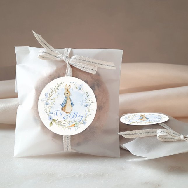 Peter Rabbit Es ist ein Junge - weiße Sticker (Von Creator hochgeladen)