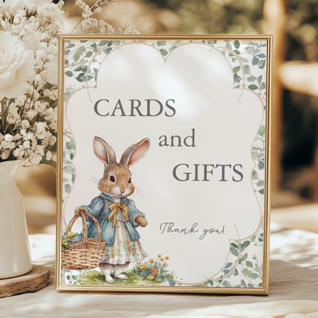 Peter Rabbit Evergreen Baby Shower Cards und Gesch Poster (Von Creator hochgeladen)