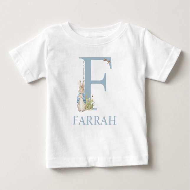 Peter Rabbit| F für Baby T-shirt (Vorderseite)