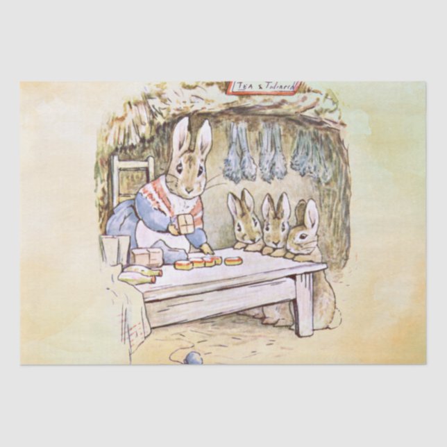 Peter Rabbit (Familie) Gewebe Seidenpapier (Vorderseite)