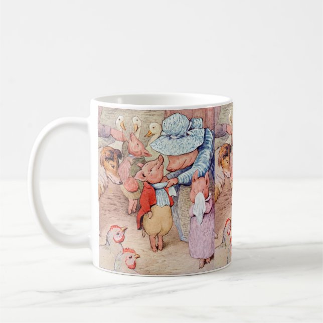 Peter Rabbit (Ferkel) Gewebepapier Kaffeetasse (Links)