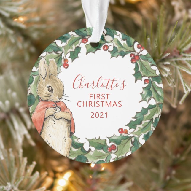 Peter Rabbit - Flopsy | 1. Weihnachtsfest im Foto Ornament (Baum)