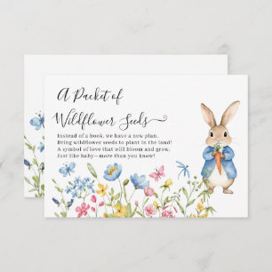 Peter Rabbit Floral Packet Wildblume Seeds Begleitkarte