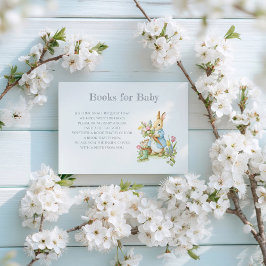 Peter Rabbit Garden Baby Shower Book for Baby Begleitkarte