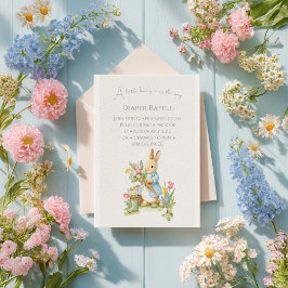 Peter Rabbit Garden Babydusche Windelwanne Begleitkarte