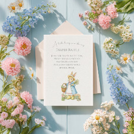 Peter Rabbit Garden Babydusche Windelwanne Begleitkarte