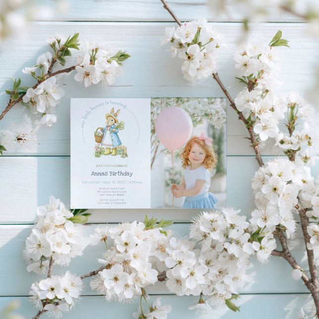 Peter Rabbit Garden Birthday Einladung (Von Creator hochgeladen)