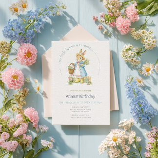 Peter Rabbit Garden Birthday Einladung