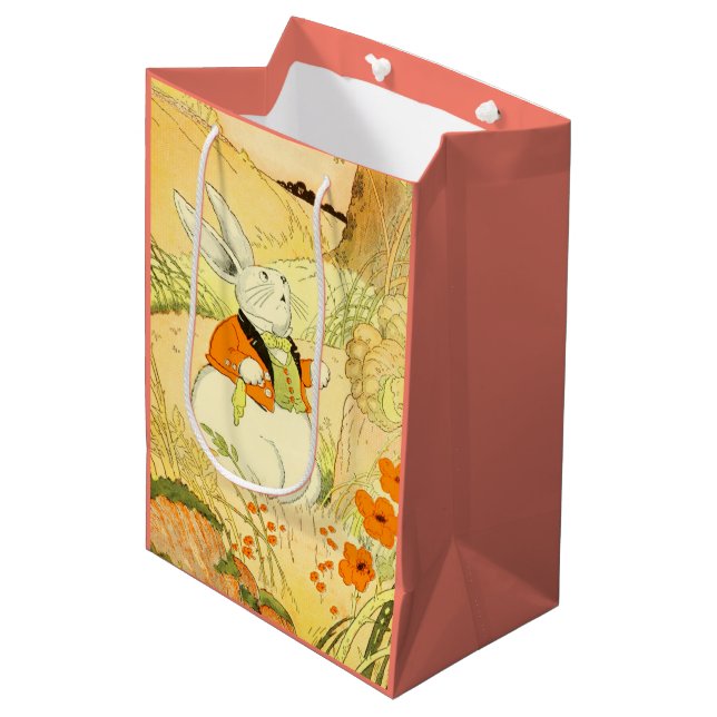 Peter Rabbit Gift Bag Mittlere Geschenktüte (Vorderseite Schrägansicht)
