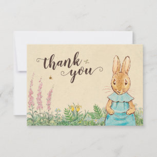 Peter Rabbit   Girl Baby Dusche Vielen Dank Dankeskarte