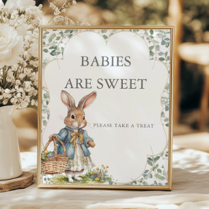 Peter Rabbit Girl Babydusche Babys sind süß Poster