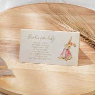 Peter Rabbit Girl Babydusche Buchanfrage Begleitkarte