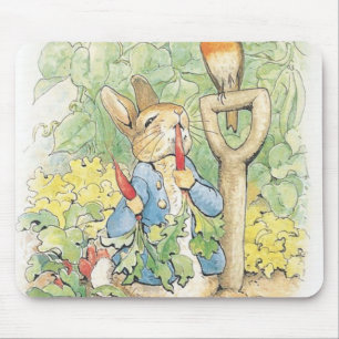 Peter Rabbit im Garten - Beatrix Potter Mousepad
