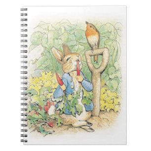 Peter Rabbit im Garten - Beatrix Potter Notizblock