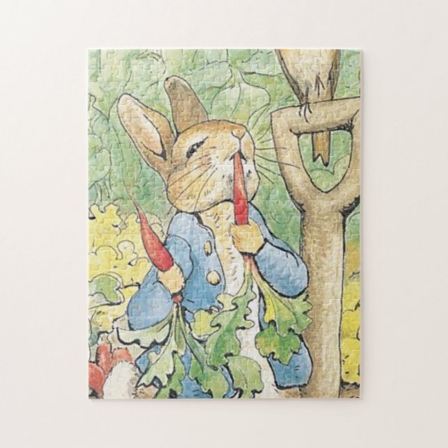 Peter Rabbit im Garten - Beatrix Potter Puzzle (Vertikal)