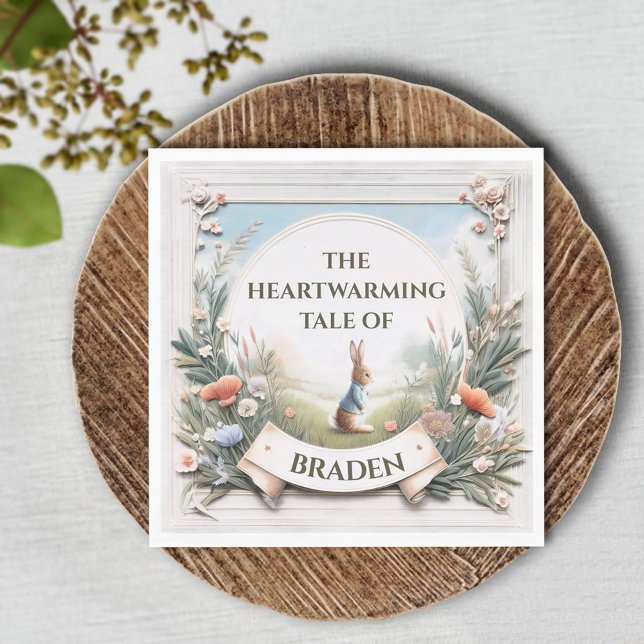 Peter Rabbit im Garten Serviette (Von Creator hochgeladen)