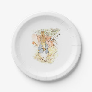 Peter Rabbit im Garten (von Beatrix Potter) Pappteller