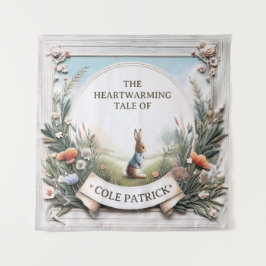 Peter Rabbit im Garten Wandteppich