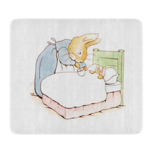 Peter Rabbit in Bed (wird von seiner Mutter Gefütt Schneidebrett (Vorderseite)