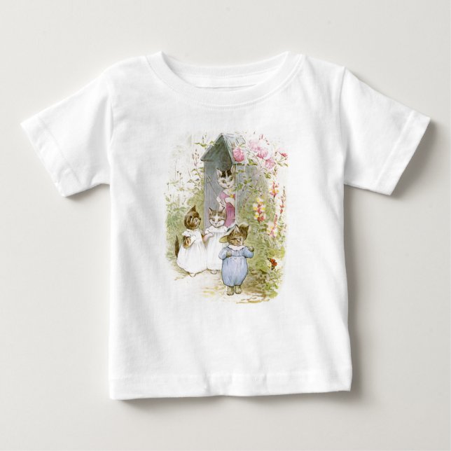 Peter Rabbit (Katzen) Baby T-shirt (Vorderseite)