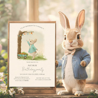 Peter Rabbit Kindergeburtstag & Game Einladung