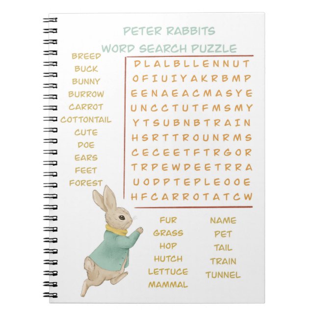 Peter Rabbit Kindergeburtstag & Game Notizblock (Vorderseite)