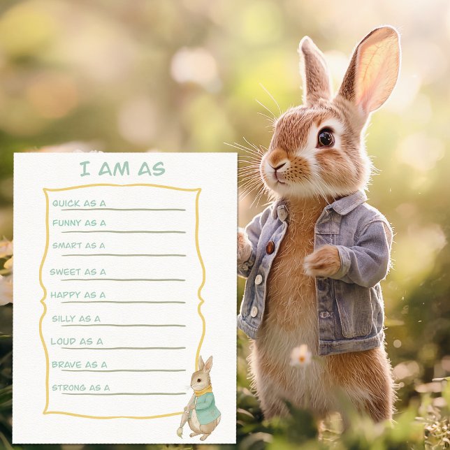 Peter Rabbit Kindergeburtstag & Game Postkarte (Von Creator hochgeladen)