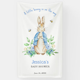 Peter Rabbit Little Bunny Baby Shower Banner
